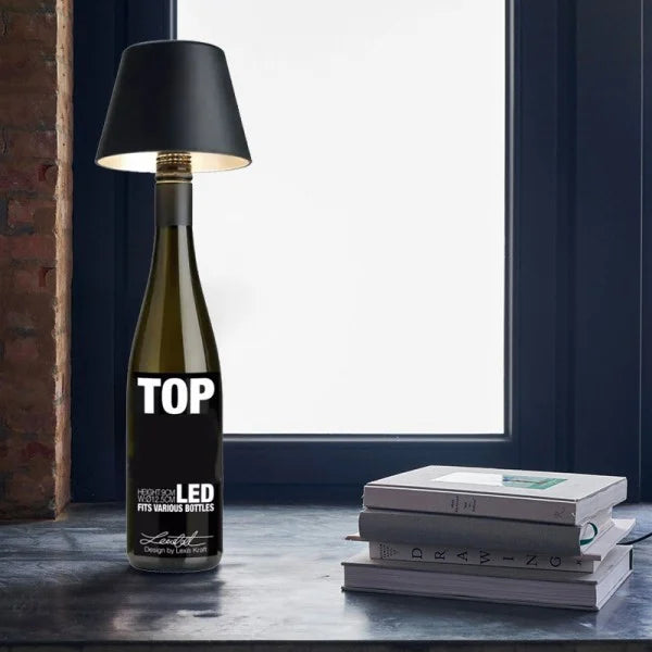 Rechargeable Wine Bottle Table Lamp for Stylish Decor