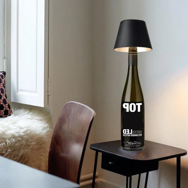 Rechargeable Wine Bottle Table Lamp for Stylish Decor