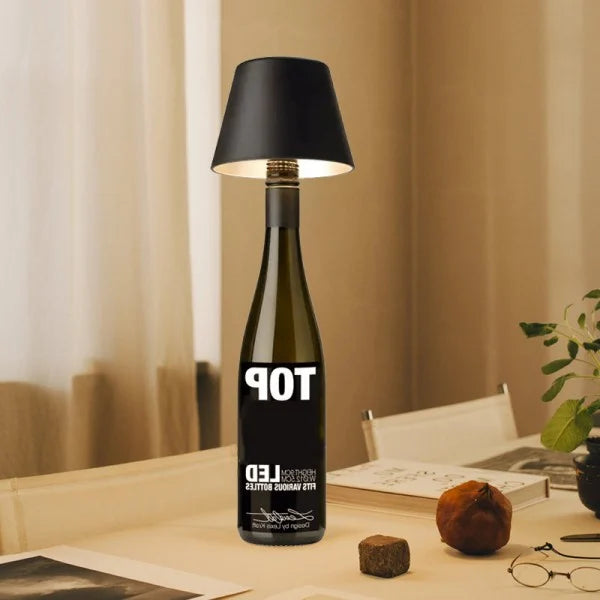 Rechargeable Wine Bottle Table Lamp for Stylish Decor