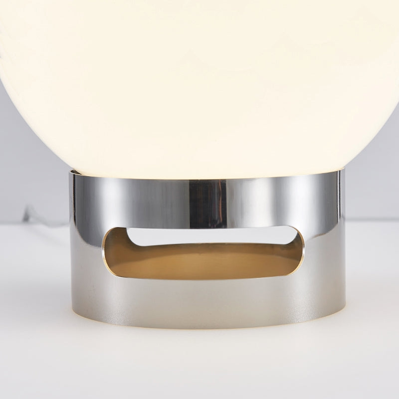 French Bauhaus Table Lamp with Opal Lighting