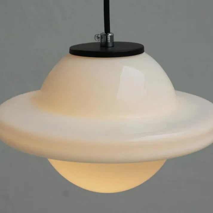 Geometric Pendant Lamp in Matte Glass Finish