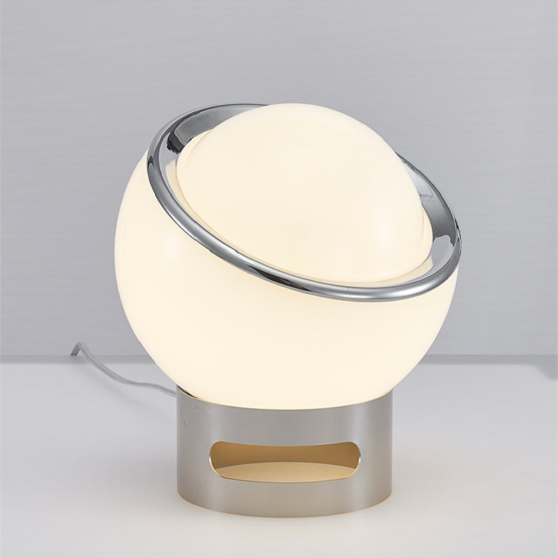 French Bauhaus Table Lamp with Opal Lighting