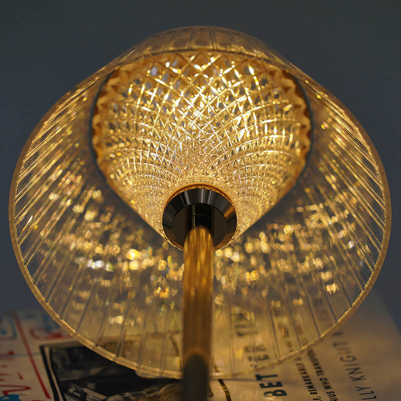 Crystal Wireless Table Lamp with Warm LED Light
