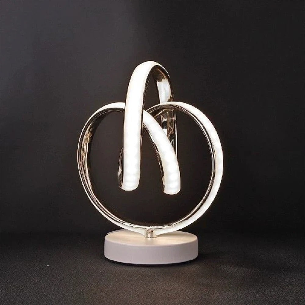 Curved LED Table Lamp for Modern Home Decor