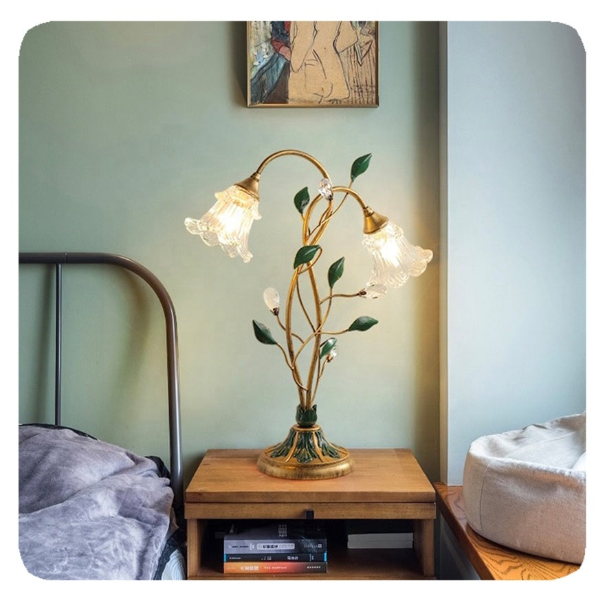Romantic Floral Table Lamp with Soft Lighting