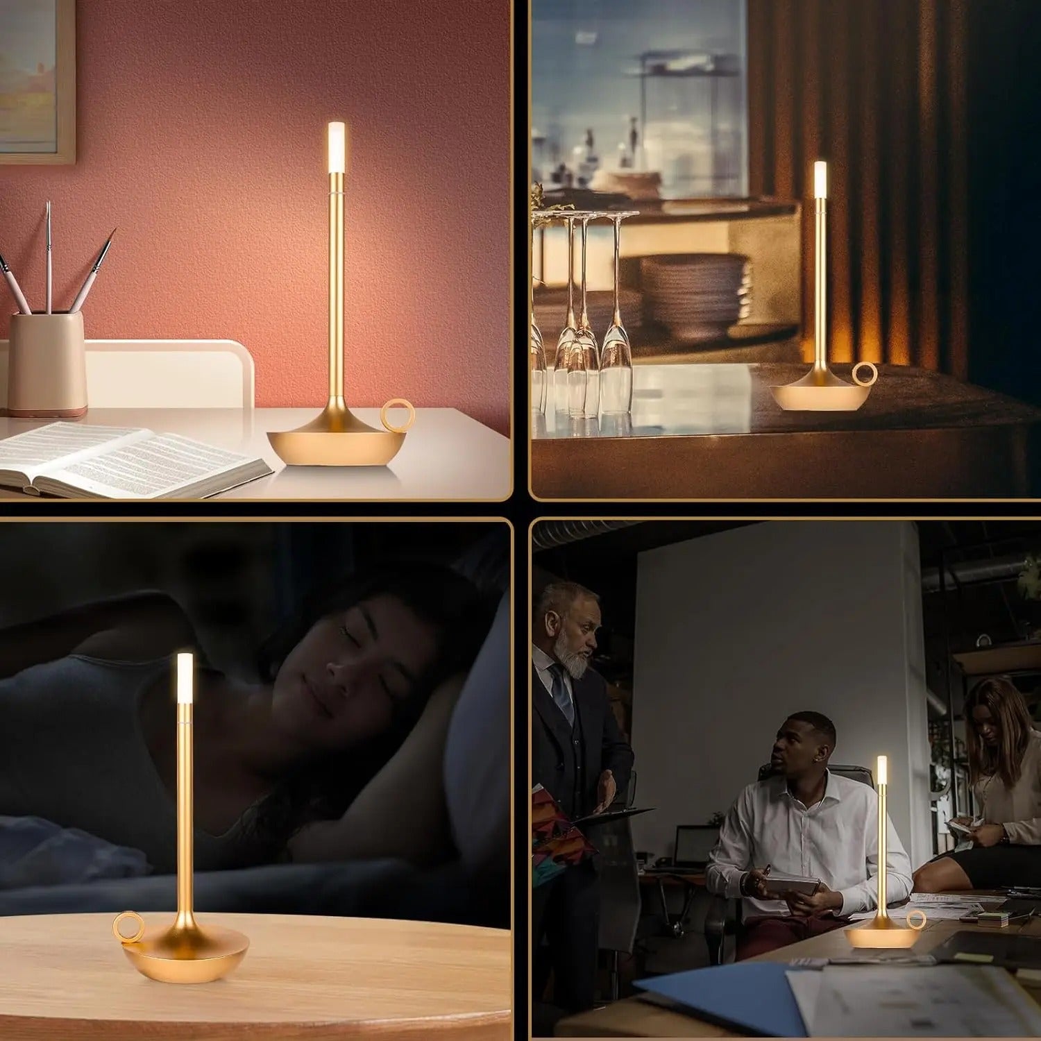 Rechargeable LED Table Lamp for Cozy Nights