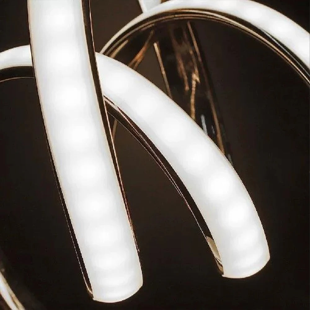 Curved LED Table Lamp for Modern Home Decor