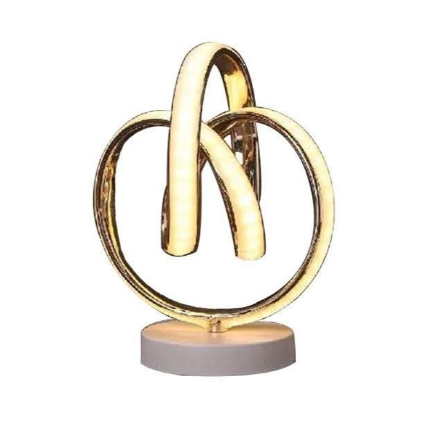 Curved LED Table Lamp for Modern Home Decor